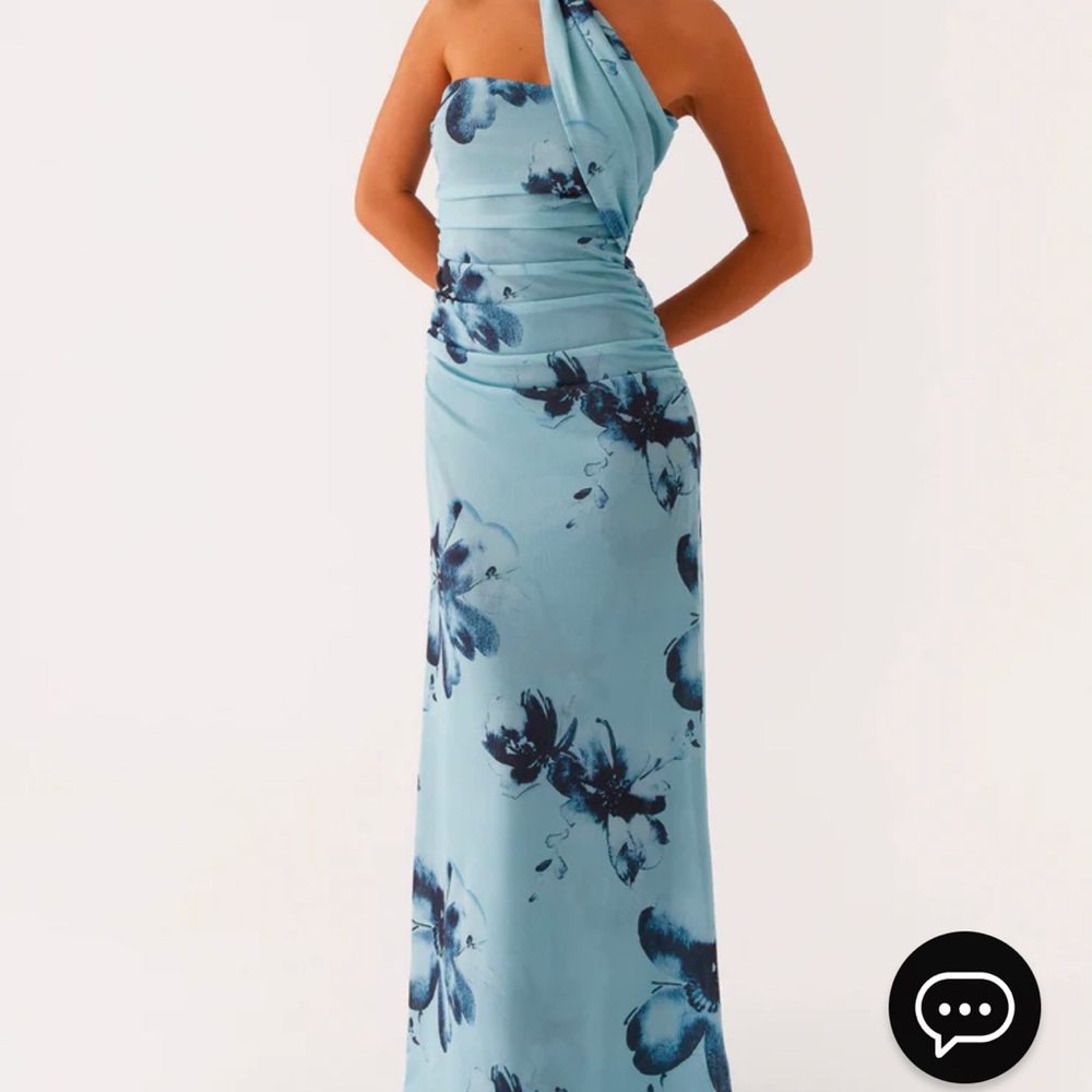 Peppermayo Songbird Maxi Dress Blue Floral